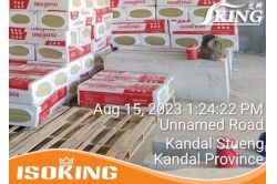ISOKING Rockwool Insulation Slab Arrive at Cambodia