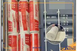 ISOKING 1.2-meter-wide rock wool rolls are continuously being shipped to assist in efficient construction