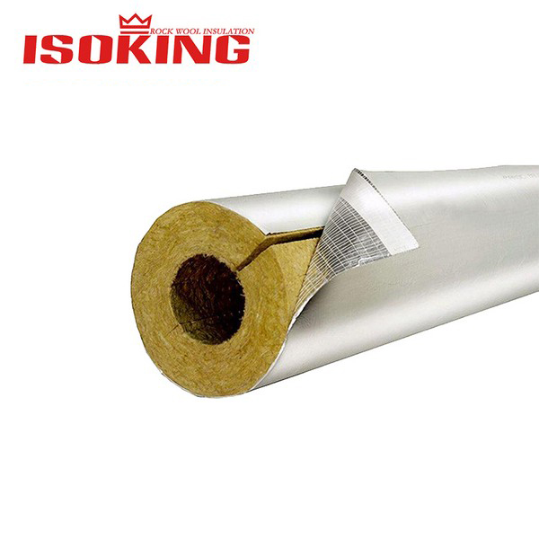 Rockwool Pipe Insulation With Alum Foil