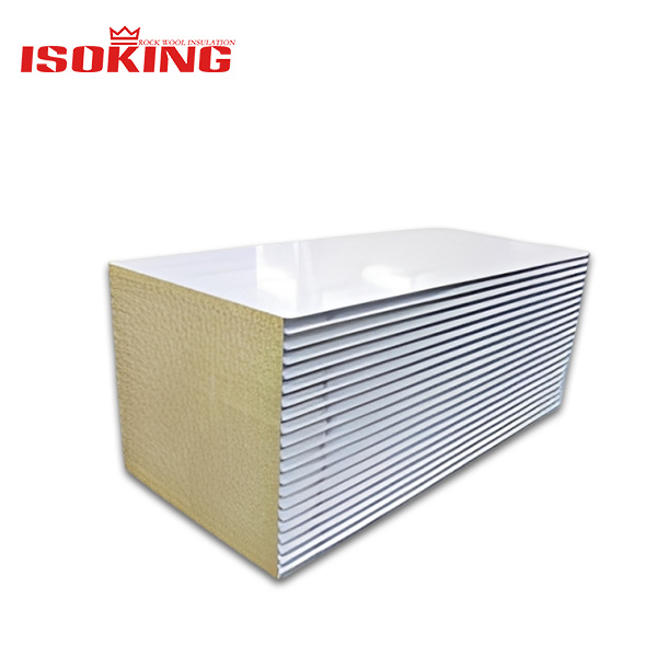ISOKING™ 100mm Class A fireproof cleanroom rock wool sandwich panel